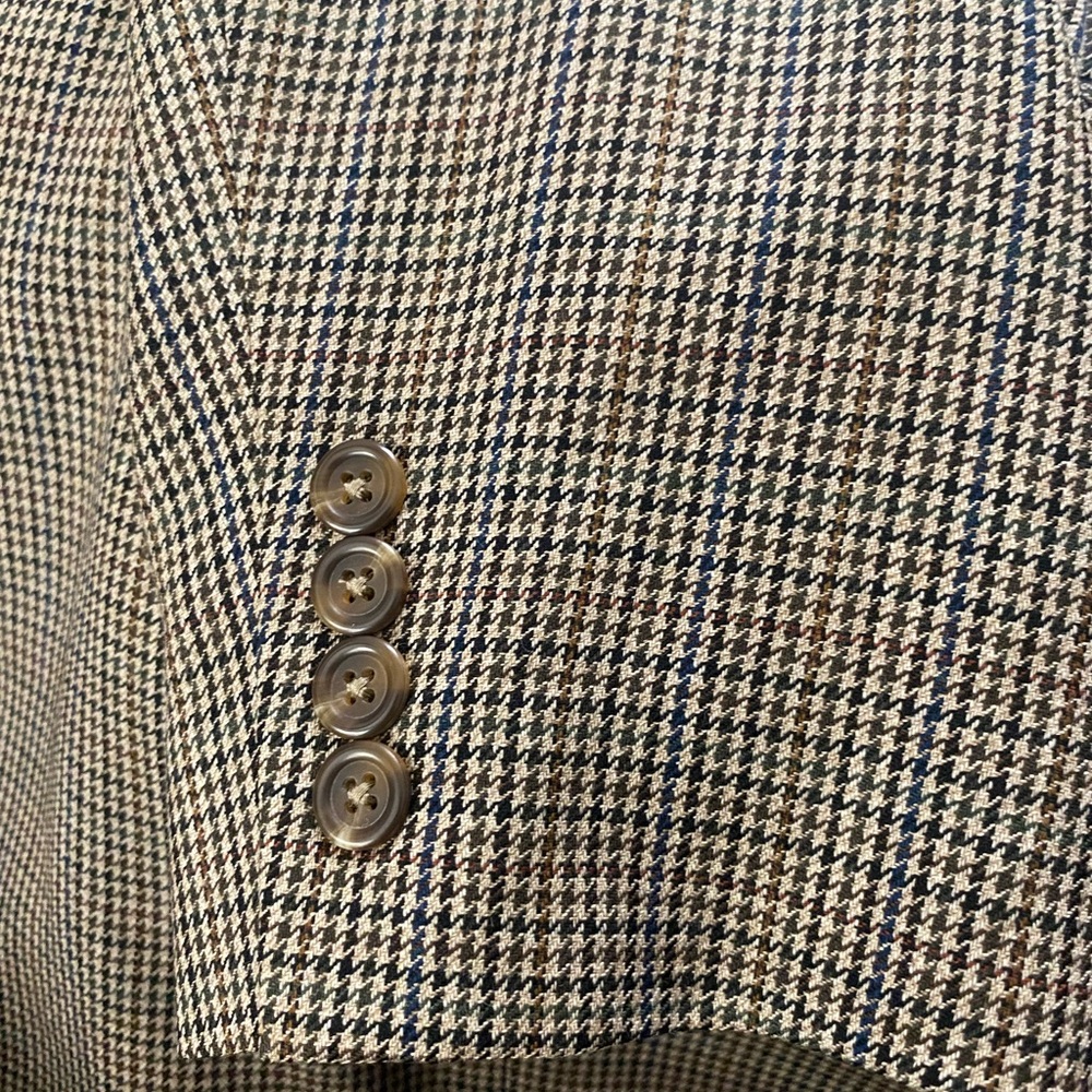 Ralph Lauren, Size 44R, Houndstooth browns pattern,100% Wool, Blazer/Coat/Jacket - Picture 8 of 11